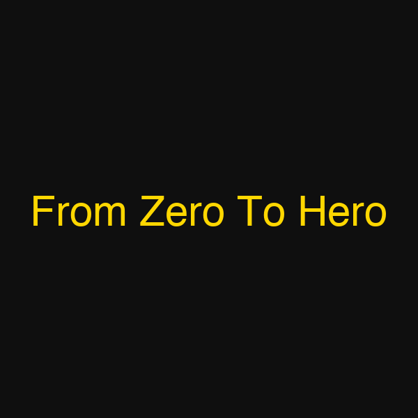From Zero To Hero