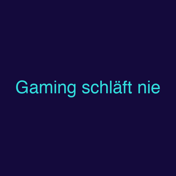 Gaming schläft nie
