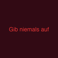 Gib niemals auf