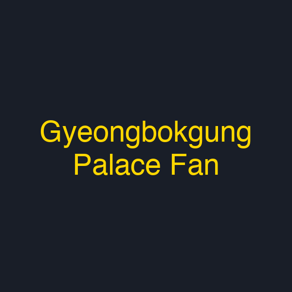 Gyeongbokgung Palace Fan