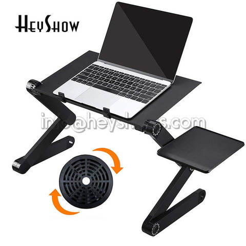 Tragbarer Verstellbarer Laptop-Ständer Aluminium Ergonomisch mit Mauspad Notebook Tisch