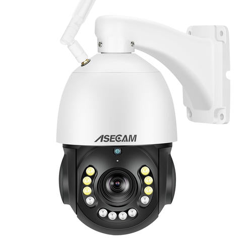 Smart PTZ IP Kamera 8MP 4K 30X Optischer Zoom WLAN AI Mensch-Fahrzeug-Tracking Onvif PoE Außen Smart