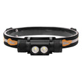 BORUiT D25 Dual-LED Stirnlampe 2000 Lumen USB-C Wiederaufladbar 18650 Wasserdicht Camping Angeln
