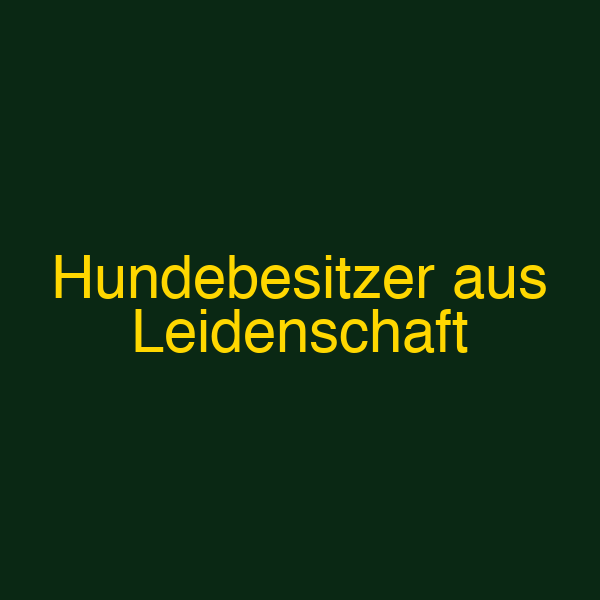 Hundebesitzer aus Leidenschaft
