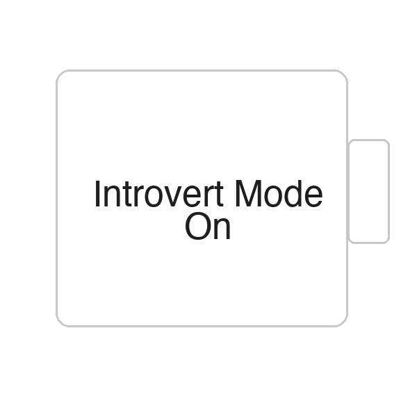 Introvert Mode On | Tasse