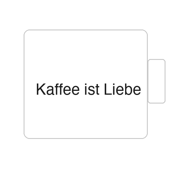 Kaffee ist Liebe | Tasse
