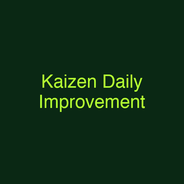 Kaizen Daily Improvement