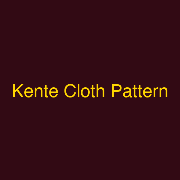 Kente Cloth Pattern