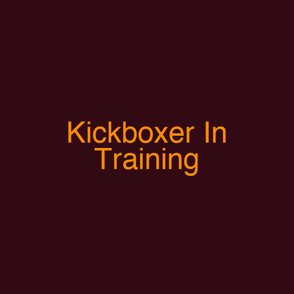 Kickboxer In Training
