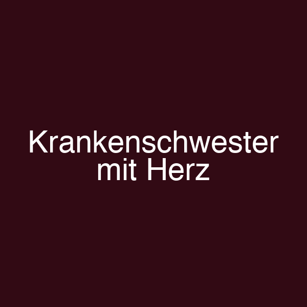Krankenschwester mit Herz