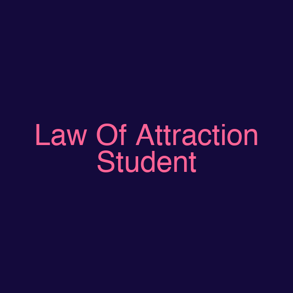 Law Of Attraction Student