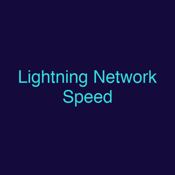 Lightning Network Speed