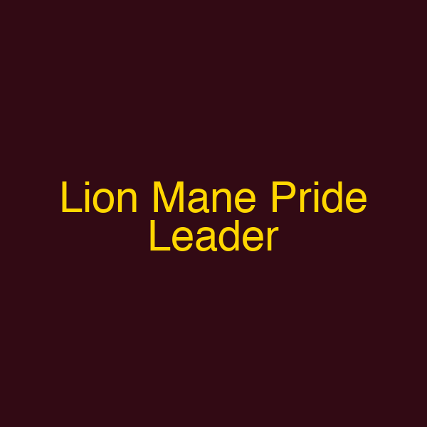 Lion Mane Pride Leader