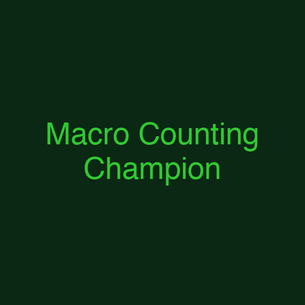 Macro Counting Champion