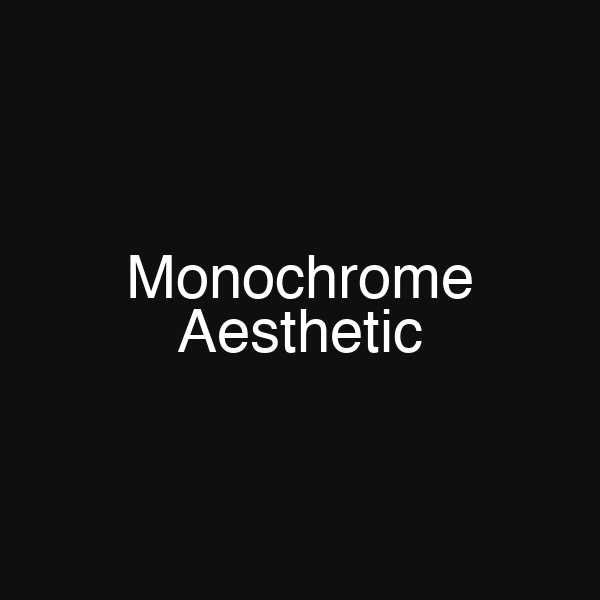 Monochrome Aesthetic