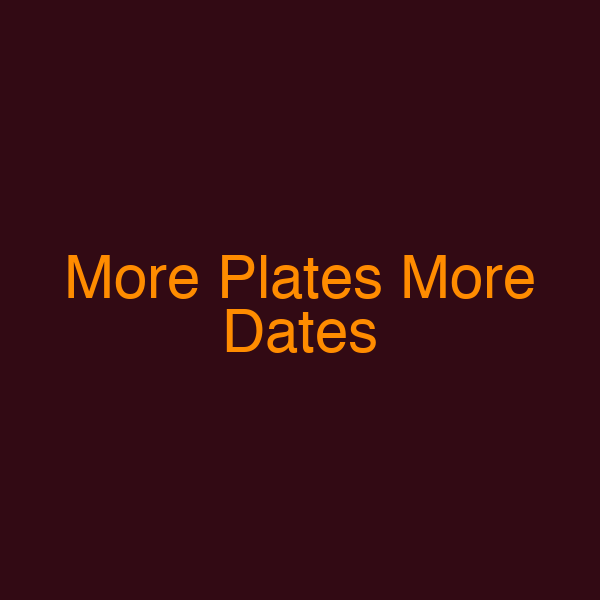 More Plates More Dates