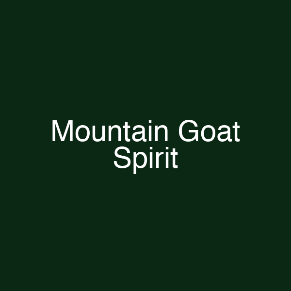 Mountain Goat Spirit