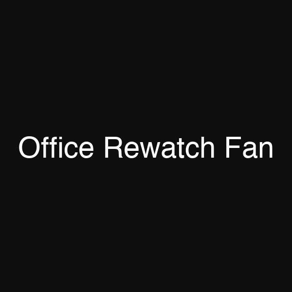 Office Rewatch Fan