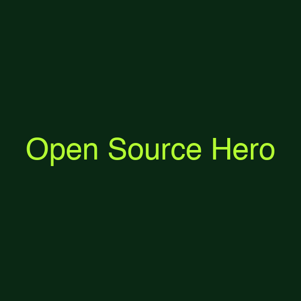 Open Source Hero