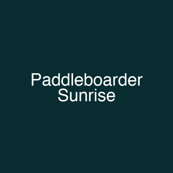 Paddleboarder Sunrise