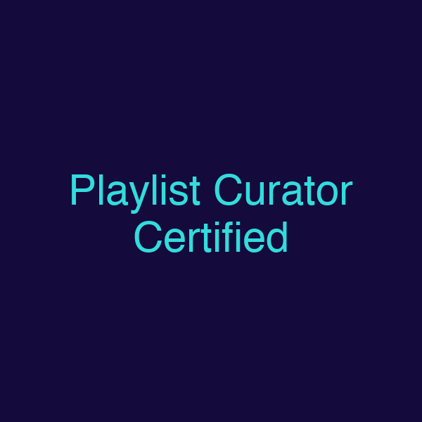 Playlist Curator Certified