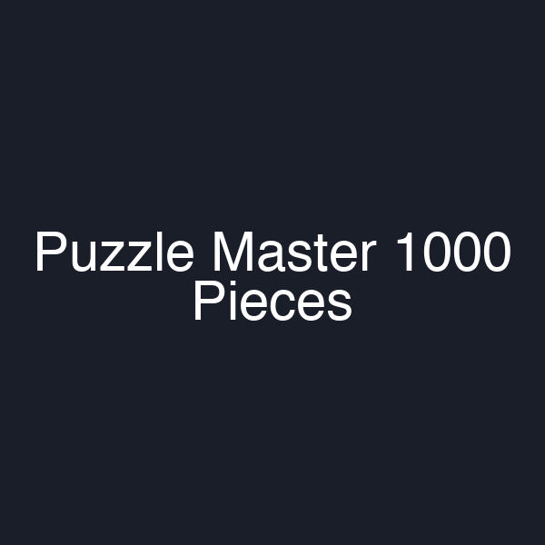 Puzzle Master 1000 Pieces