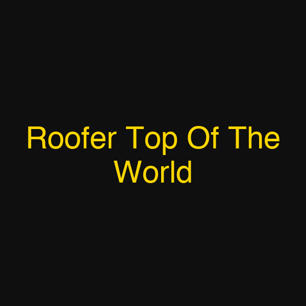 Roofer Top Of The World