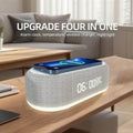Wecker Wireless Charger Pad Nachtlicht Thermometer iPhone Samsung Schnellladung Dock Smart