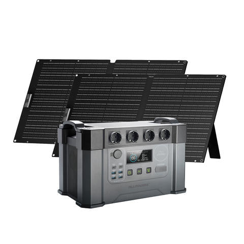 ALLPOWERS S2000 PRO Solargenerator 2400W 2x100W Solarpanel Bundle Reine Sinuswelle 230V Camping Wohnmobil Kit