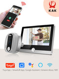 Tuya 1080P WiFi Türklingel Kamera Google Alexa Smart Life Video Guckloch PIR Bewegungsdetektor digitaler Tür Betrachter Intercom