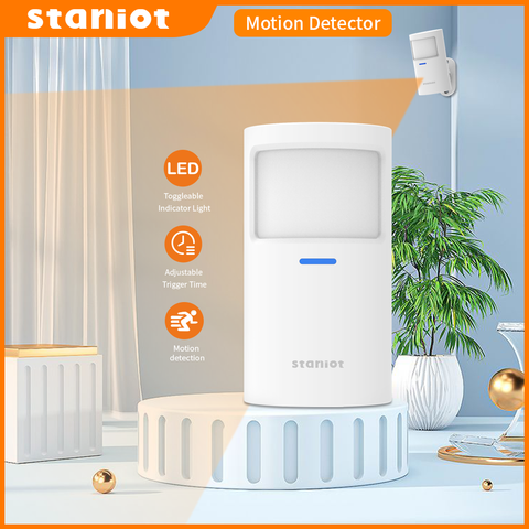Staniot Bewegungsmelder PR200 433MHz PIR Sicherheitsschutz Anti-Manipulations-Alarm Hausalarmsystem