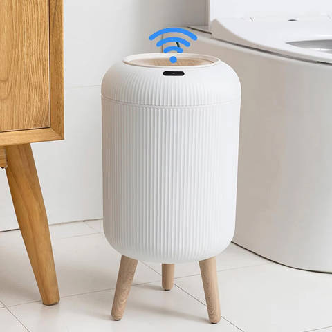 Automatischer Mülleimer Bewegungsmelder Smart Küche Bad Schlafzimmer Büro Deckel