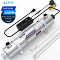 ALTHY UV Wassersterilisator 12 GPM Ganzes Haus Smart Durchflusskontrolle Edelstahl Filterreiniger