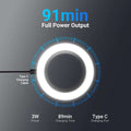 NEEWER Basics 67mm Ringlicht Gewinde Wiederaufladbar Zweifarbig LED Selfie Fotolicht
