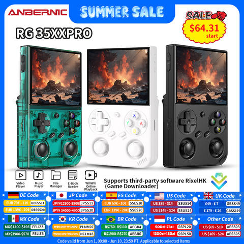 Anbernic RG35XX Pro Retro Handheld Spielkonsole WiFi Streaming HD-TV RixelHK Gaming