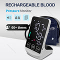 JUSTLANG Blutdruckmessgerät Arm Wiederaufladbar Sprachausgabe Großes Display Automatisch Tonometer Smart