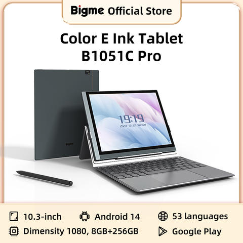 Bigme B1051C Pro 10.3 Zoll Farb E-Ink Tablet Android 14 8+256GB 300PPI E-Book Notizen Smart