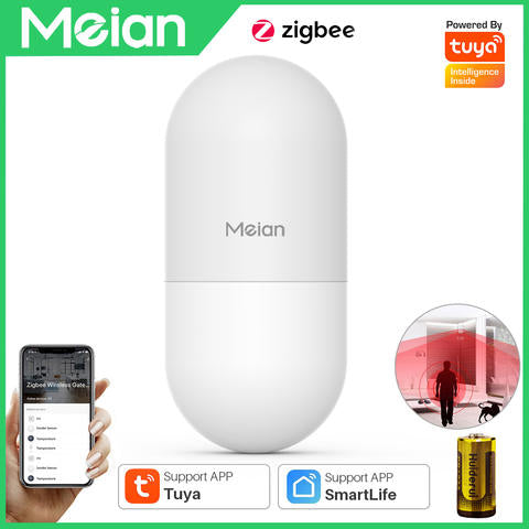 Meian Tuya Zigbee PIR Bewegungssensor Detektor Alarm Smart Home Sicherheit Smart Life ZigBee Gateway