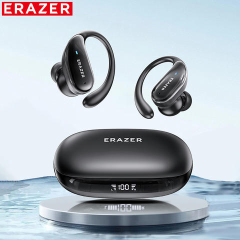 ERAZER XT80pro TWS AI Bluetooth-Kopfhörer Sport Drahtlos Touch Control Ohrbügel Aktive Geräuschunterdrückung
