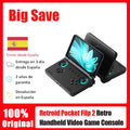 Retroid Pocket Flip 2 SD865 1080p Faltbar Handheld Spielkonsole 5.5 Zoll 5000mAh Retro Gaming Smart