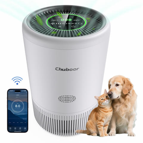Chuboor Luftreiniger Smart H13 HEPA WiFi Tuya-Steuerung entfernt Tierhaare Gerüche