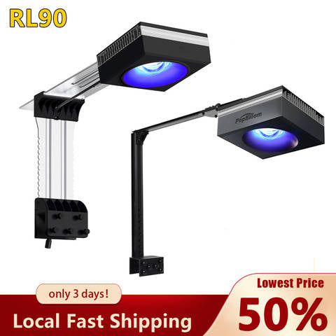 PopBloom RL90 Smart WiFi Meerwasser Aquarium LED Vollspektrum Riff-Korallen SPS LPS Becken Smart