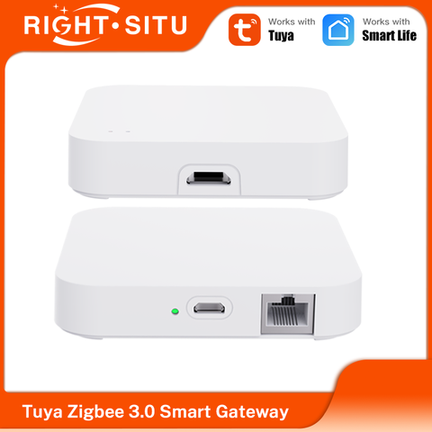 Tuya ZigBee 3.0 Smart Hub kabellose kabelgebundene Gateway-Brücke App-Sprachfernbedienung Alexa Google