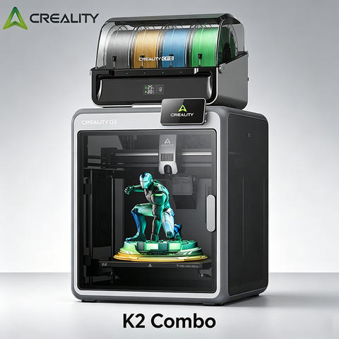 Creality K2 Combo 3D Drucker 16 Farben Multicolor CFS 600mm/s 300°C Direct Drive AI Kamera Selbstnivellierung Smart