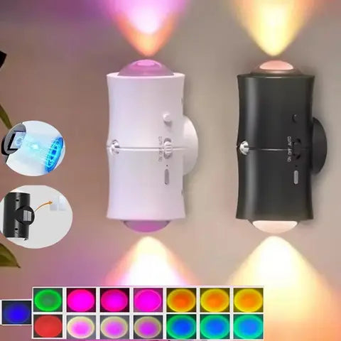 LED Bewegungssensor Nachtlicht 1500mAh Aufwärts-Abwärts Wiederaufladbar Magnetisch Schlafzimmer