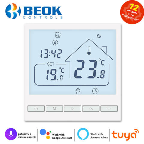 Beok Smart Tuya WiFi Bodenthermostat Fußbodenheizung Temperaturregler Alexa Yandex Google 220V Smart