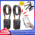 Smart Fahrradschloss Bluetooth APP Steuerung Wasserdicht Anti-Diebstahl Alarm Vibration Lock