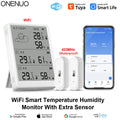 Tuya WiFi Wetterstation Smart Thermohygrometer Kit IP65 433MHz Außensensor App