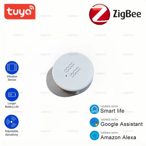 ZigBee Vibrations Neigungssensor Tür Fenster XYZ Smart Home Tuya Smart Life Alarmerkennung
