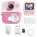 Kinder Sofortdruckkamera Bluetooth 1080P HD Dual Lens 3-12 Jahre Geburtstag Geschenk